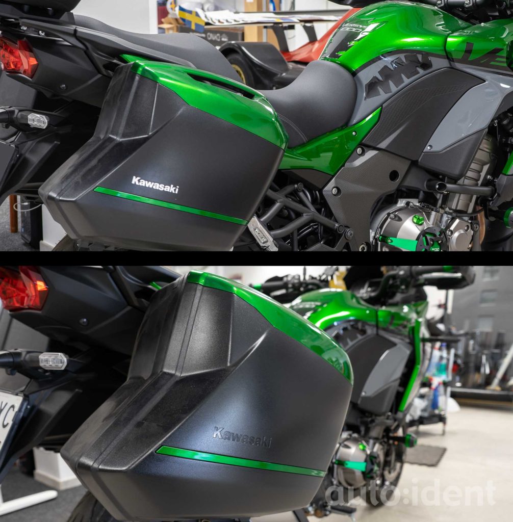 Kawasaki Carbonfiber details decals