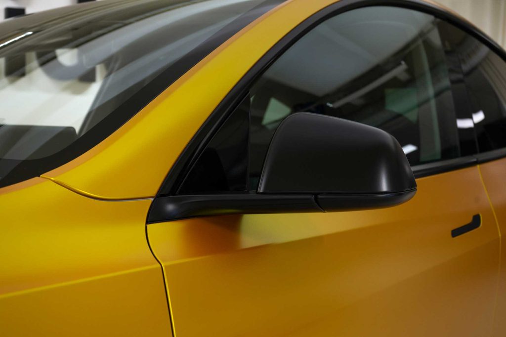 Tesla Model Y - Yellow energetic