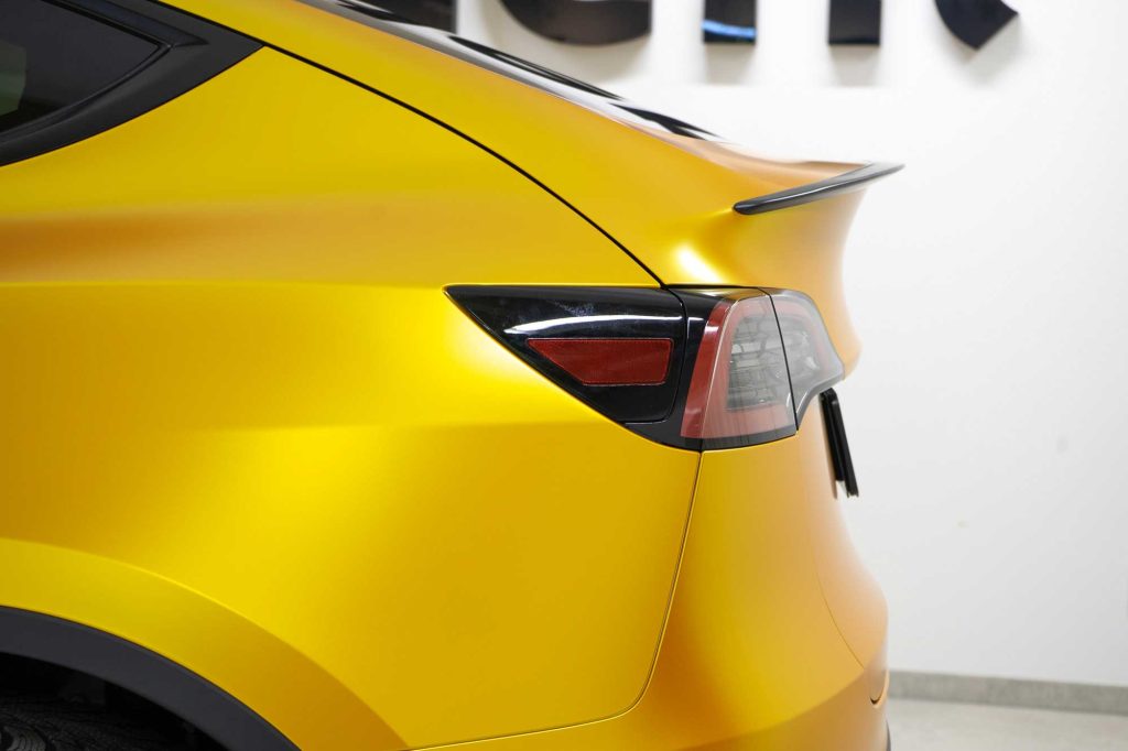 Tesla Model Y - Yellow energetic