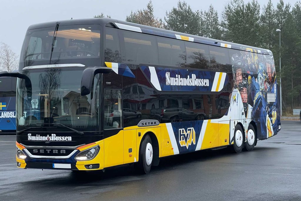HV71, helwrap i printad film