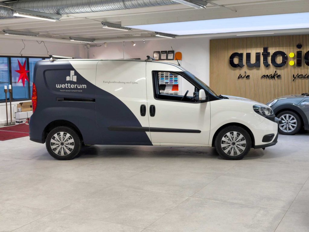 Fiat Doblo - halvwrap, 3M™ reflexdekor
