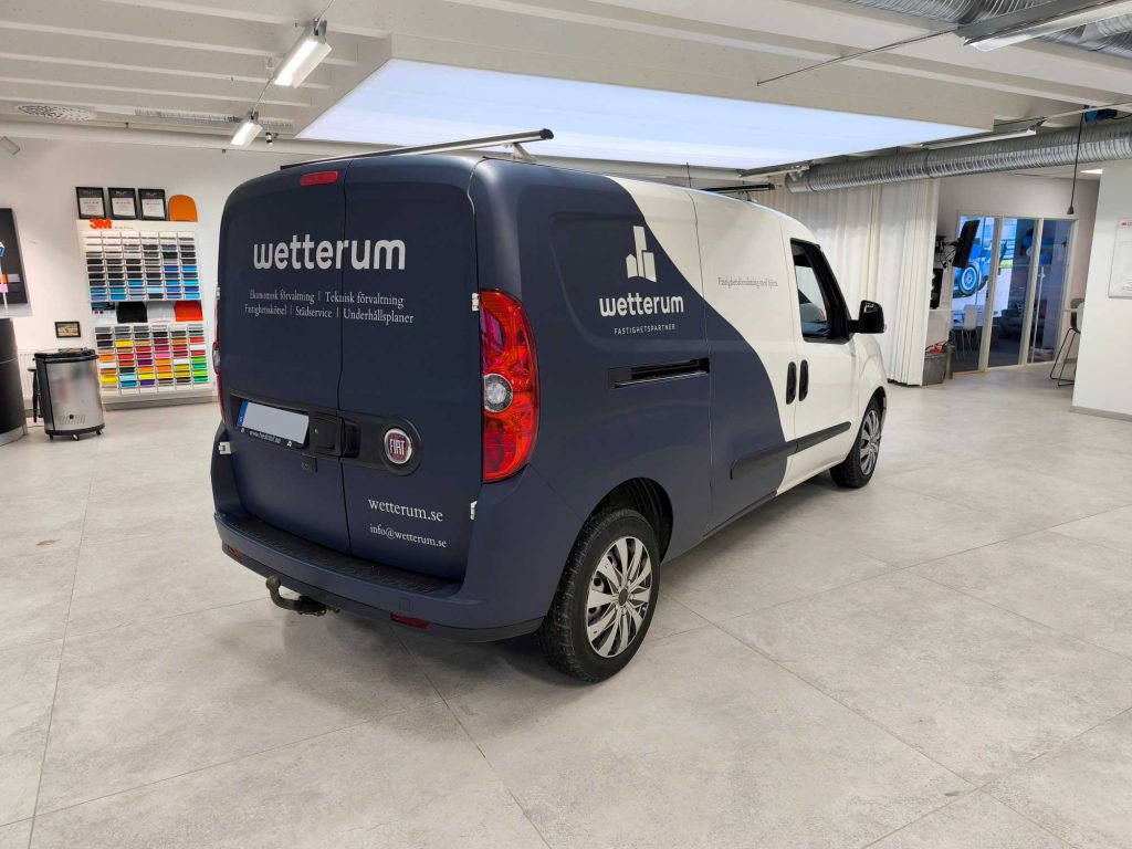 Fiat Doblo - halvwrap, 3M™ reflexdekor