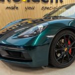 Porsche Boxster GTS - Teckwrap PPF - Racing green - Printad wrap inner del