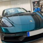 Porsche Boxster GTS - Teckwrap PPF - Racing green - Printad wrap inner del