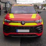 Volkswagen Tiguan - Avery Wrap Carmin red - Oracal Reflex Yellow-Red